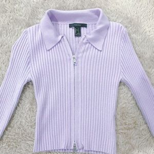 Forever 21 long sleeve lavender top size small